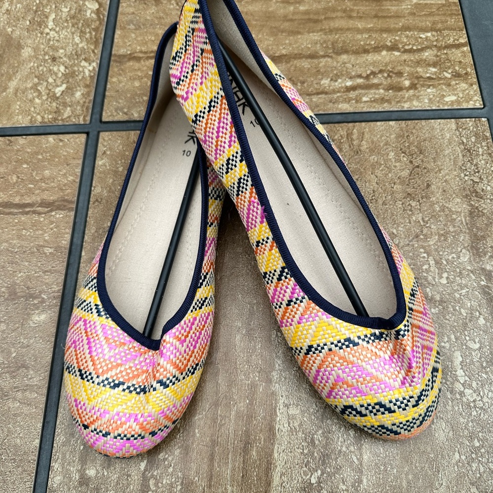 Colorful Plaid Women's Flats